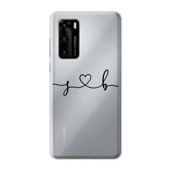 Personalisierte Handyhülle mit euren Initialien (Geschwungen) - Huawei