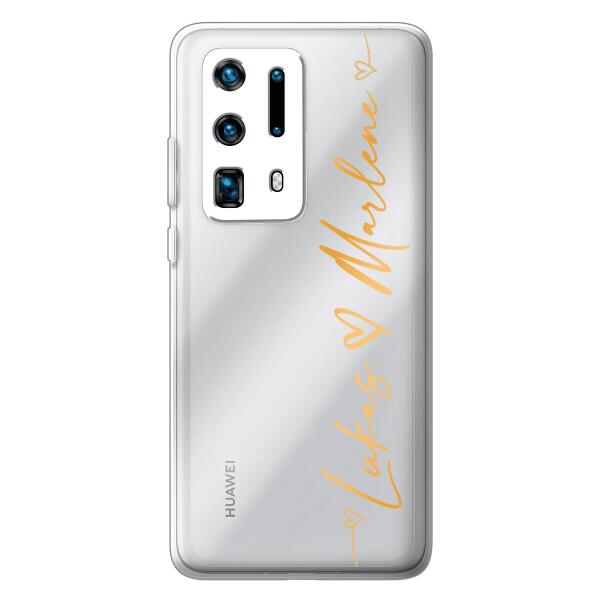 Personalisierte Handyhülle mit Schweif und Namen - Valentinstags Geschenk - Huawei
