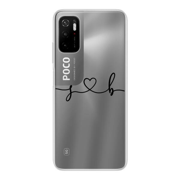 Personalisierte Handyhülle mit euren Initialien (Geschwungen) - Valentinstags Geschenk - Xiaomi