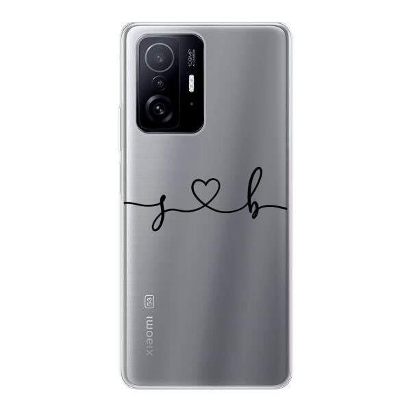 Personalisierte Handyhülle mit euren Initialien (Geschwungen) - Valentinstags Geschenk - Xiaomi