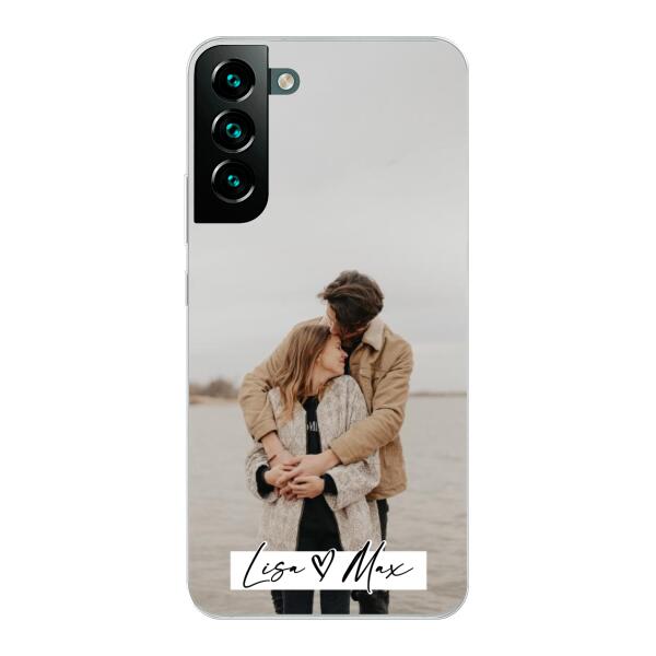 Personalisierte Handyhülle mit Foto und Text - Valentinstags Geschenk - Samsung
