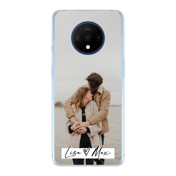 Personalisierte Handyhülle mit Foto und Text - Valentinstags Geschenk - OnePlus