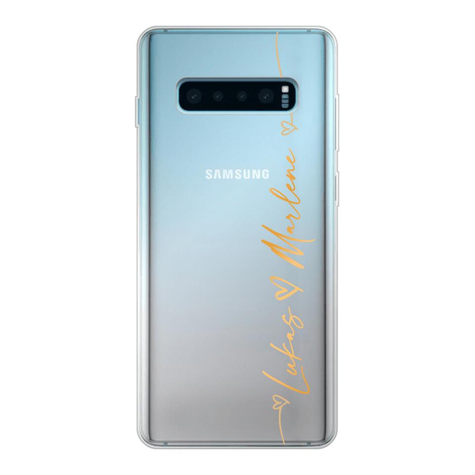 Personalisierte Handyhülle mit Schweif und Namen - Samsung
