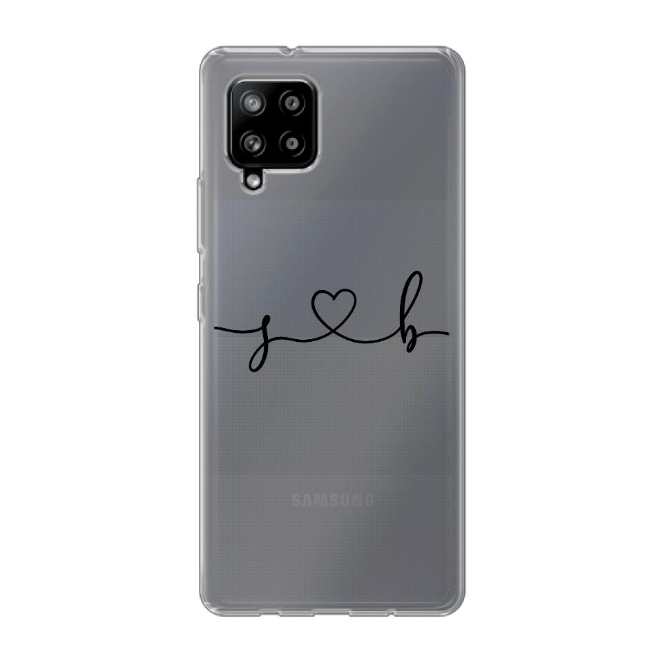 Personalisierte Handyhülle mit euren Initialien (Geschwungen) - Samsung