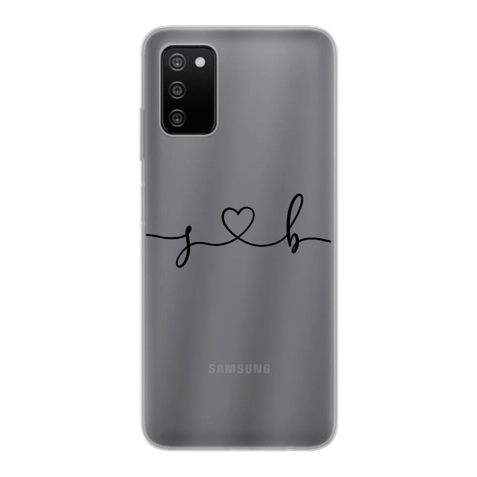 Personalisierte Handyhülle mit euren Initialien (Geschwungen) - Samsung
